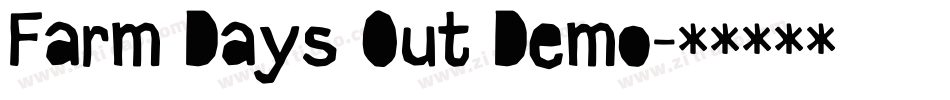 Farm Days Out Demo字体转换